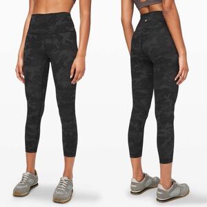 Lululemon Wunder Under High-Rise Tight 25" *Full-On Luxtreme Camo Grey Size 6